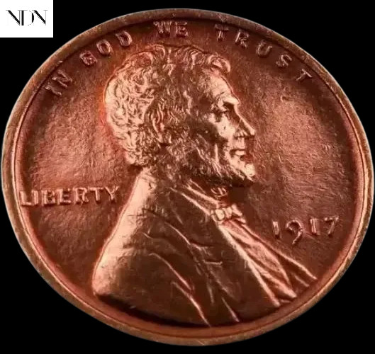 1917 Lincoln Wheat Penny Cent - Gem BU Red