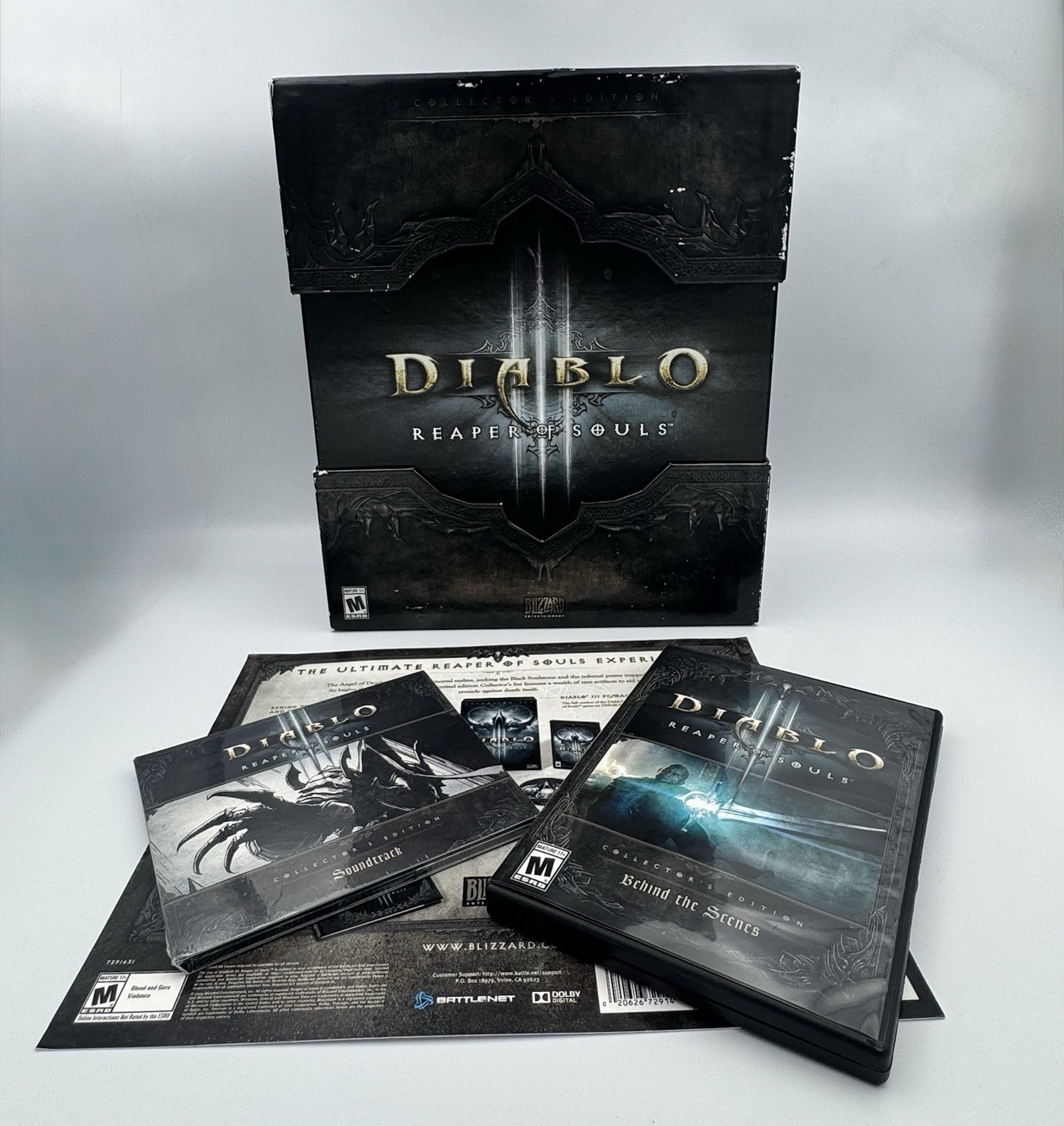 Diablo III Reaper of Souls Collector Box Set No Game Sealed Soundtrack