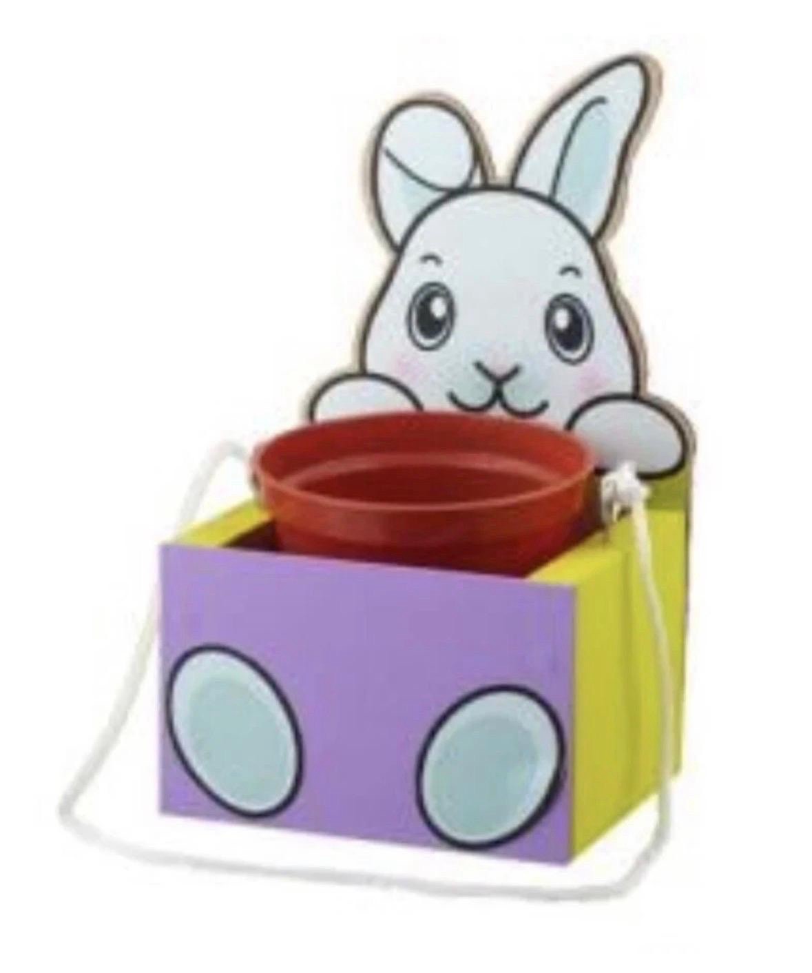 home depot kids workshops Bunny Hanging Planter