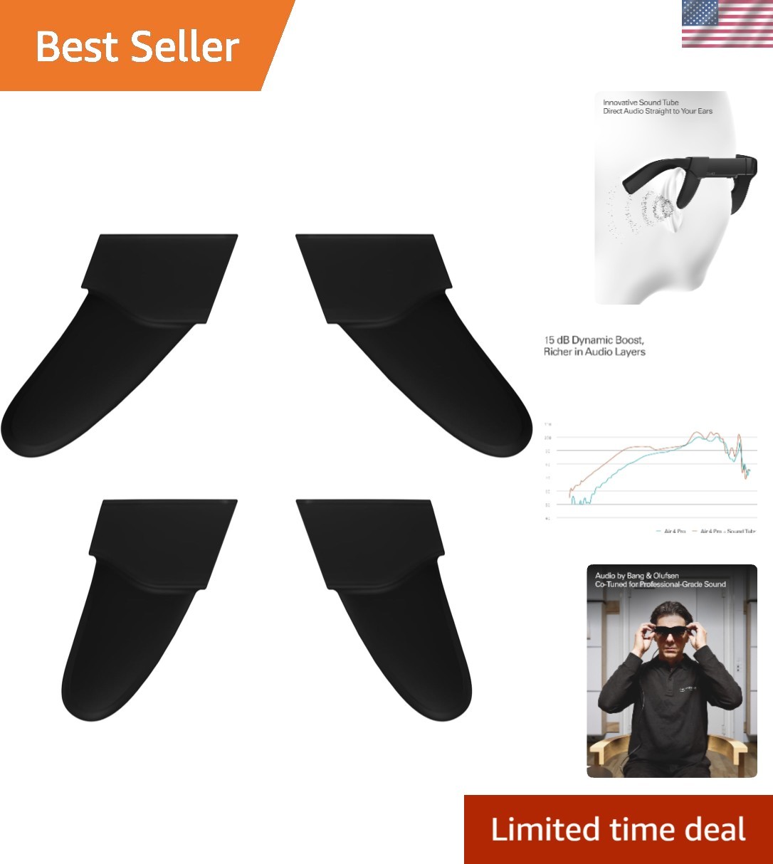 Official Sound Tube for Air 4 Pro AR Glasses – Enhance Your Audio Experience