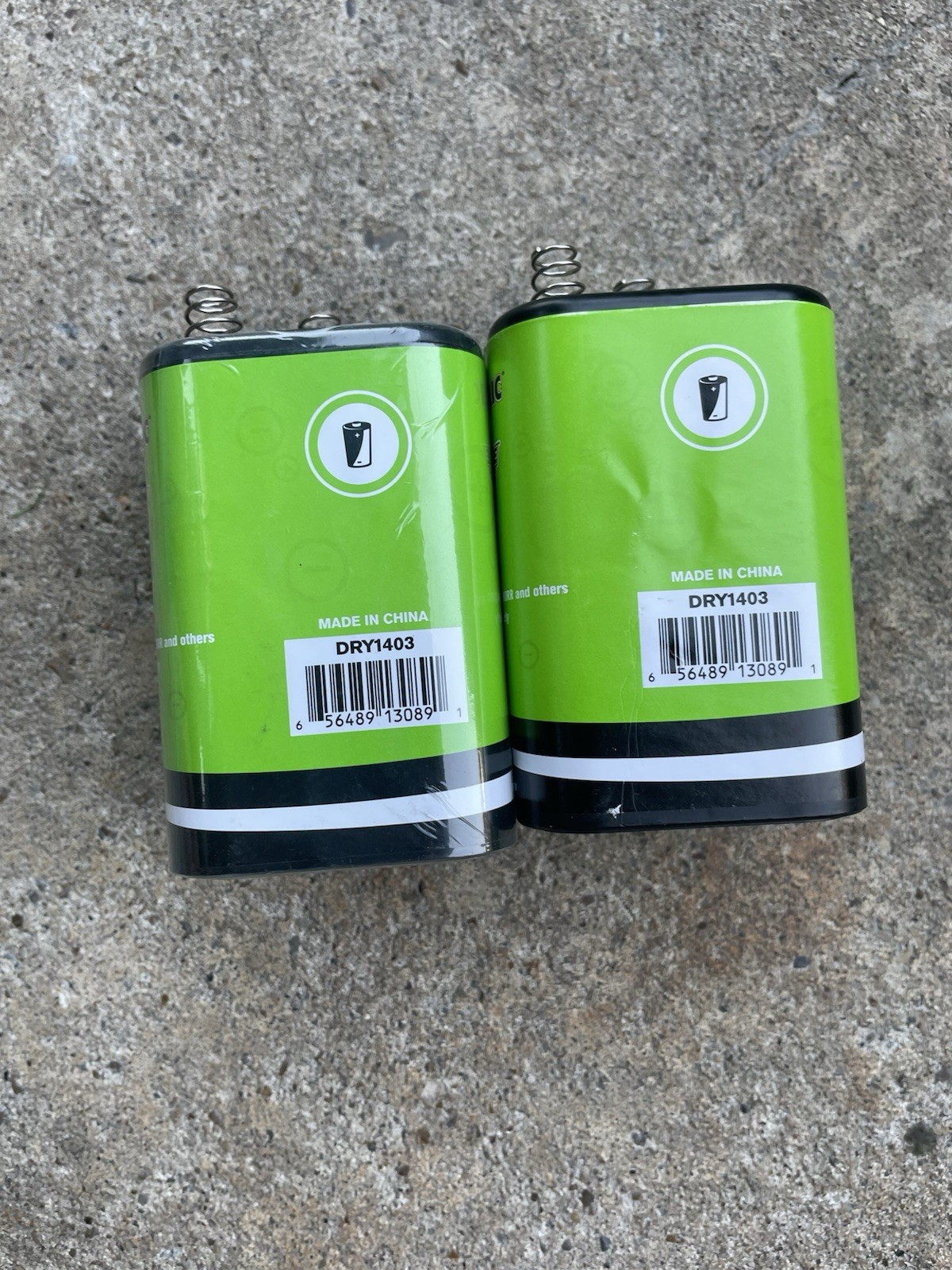 Two (2) Pack Interstate Workaholic DRY1403 Heavy Duty 6v Battery