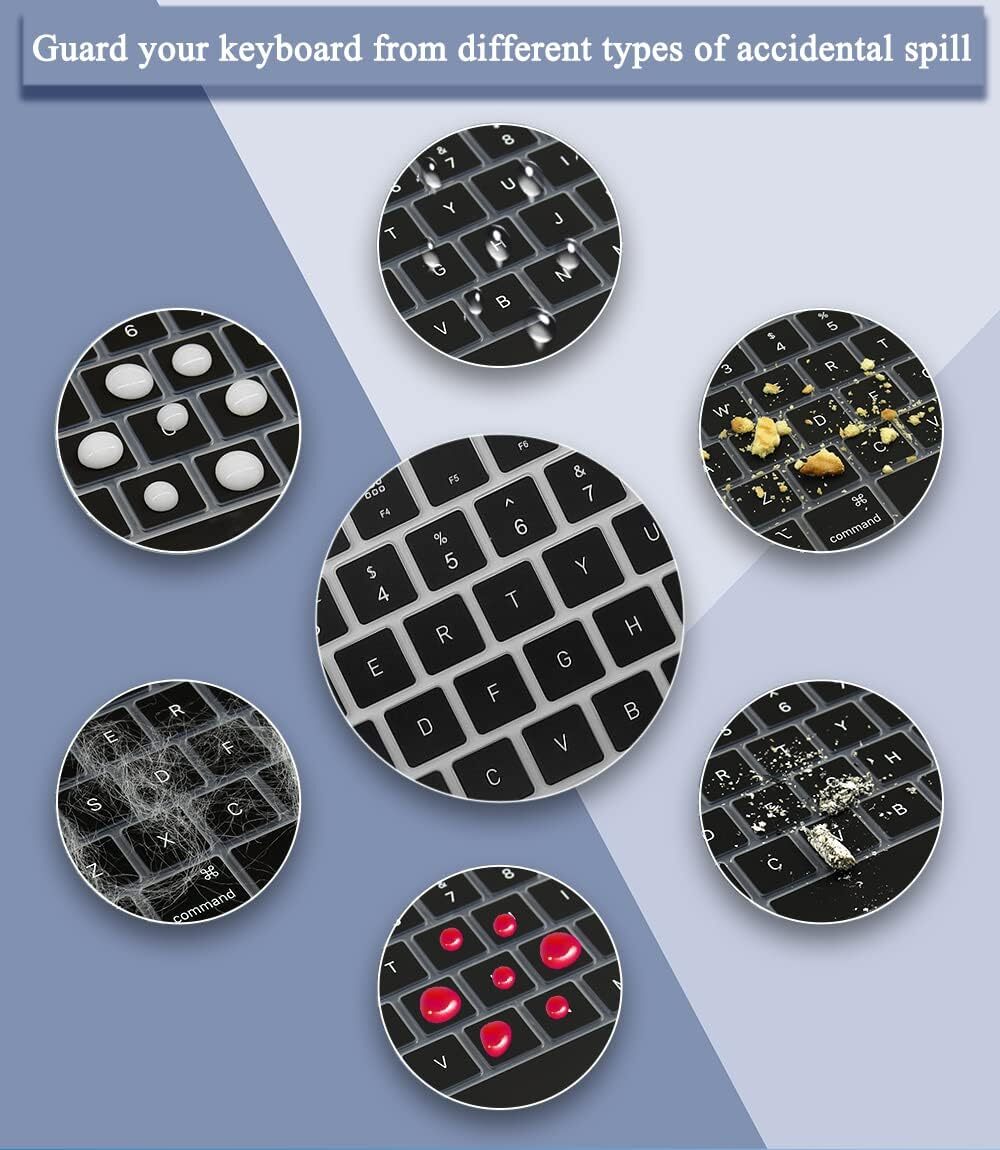 Funda De Silicona Para Teclado Apple Magic Con Teclado Numerico Color Negro