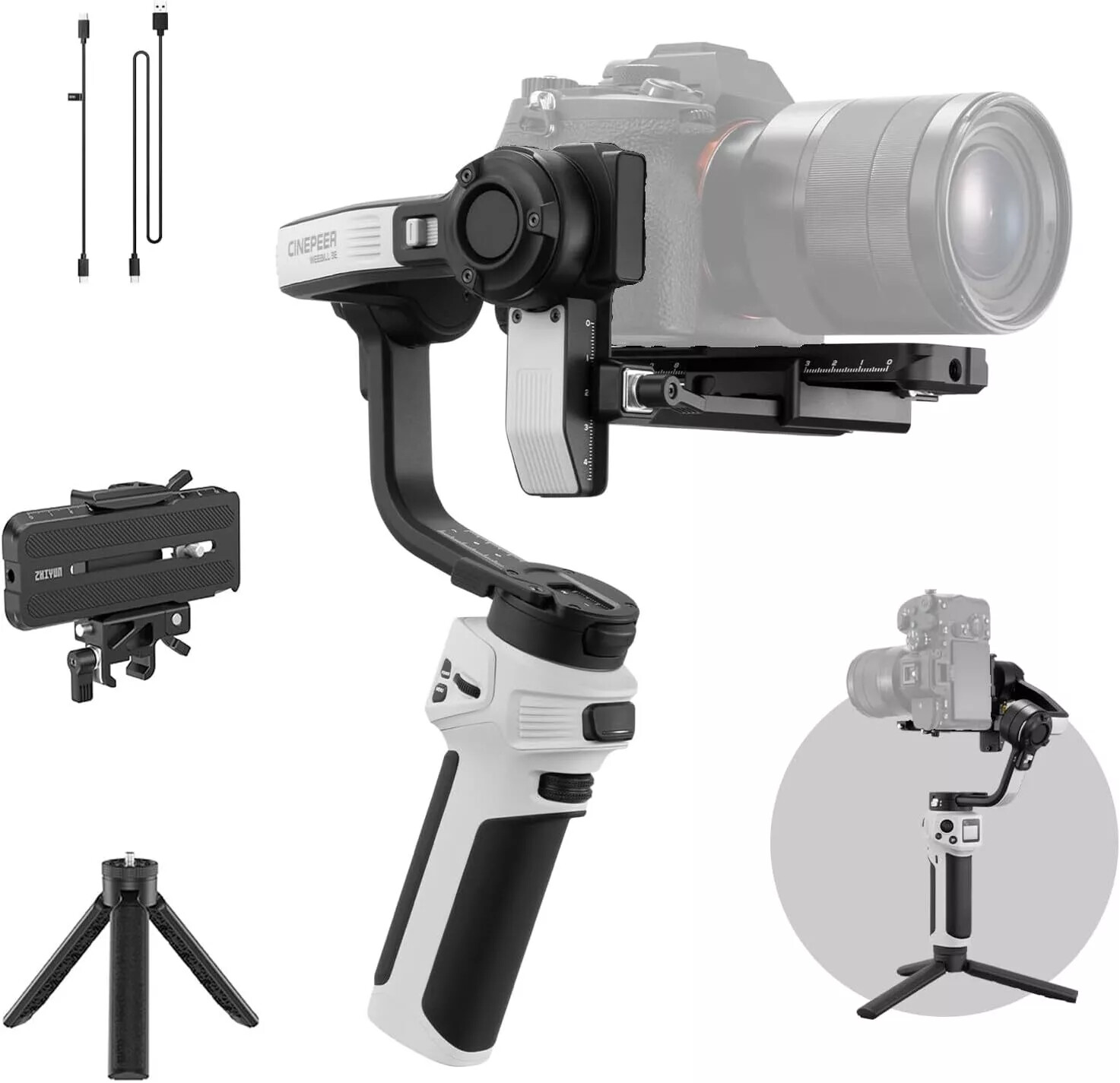 Zhiyun Cinepeer Weebill 3E Camera Gimbal for Canon/Sony/Panasonic/Nikon Cameras