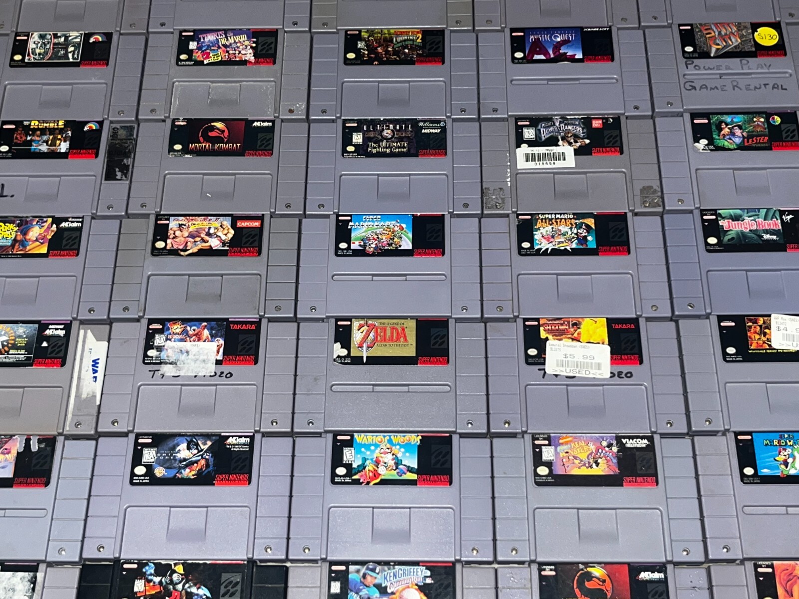 Super Nintendo Snes Authentic OEM *Pick Your Game* Cart Only Cosmetically Flawed