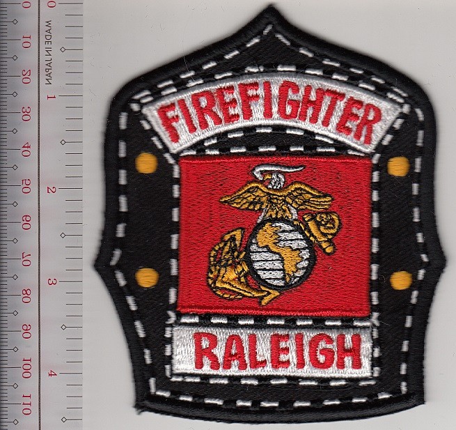 Firefighter North Carolina Raleigh Fire Department Marine Corps Firefi NO TARIFF