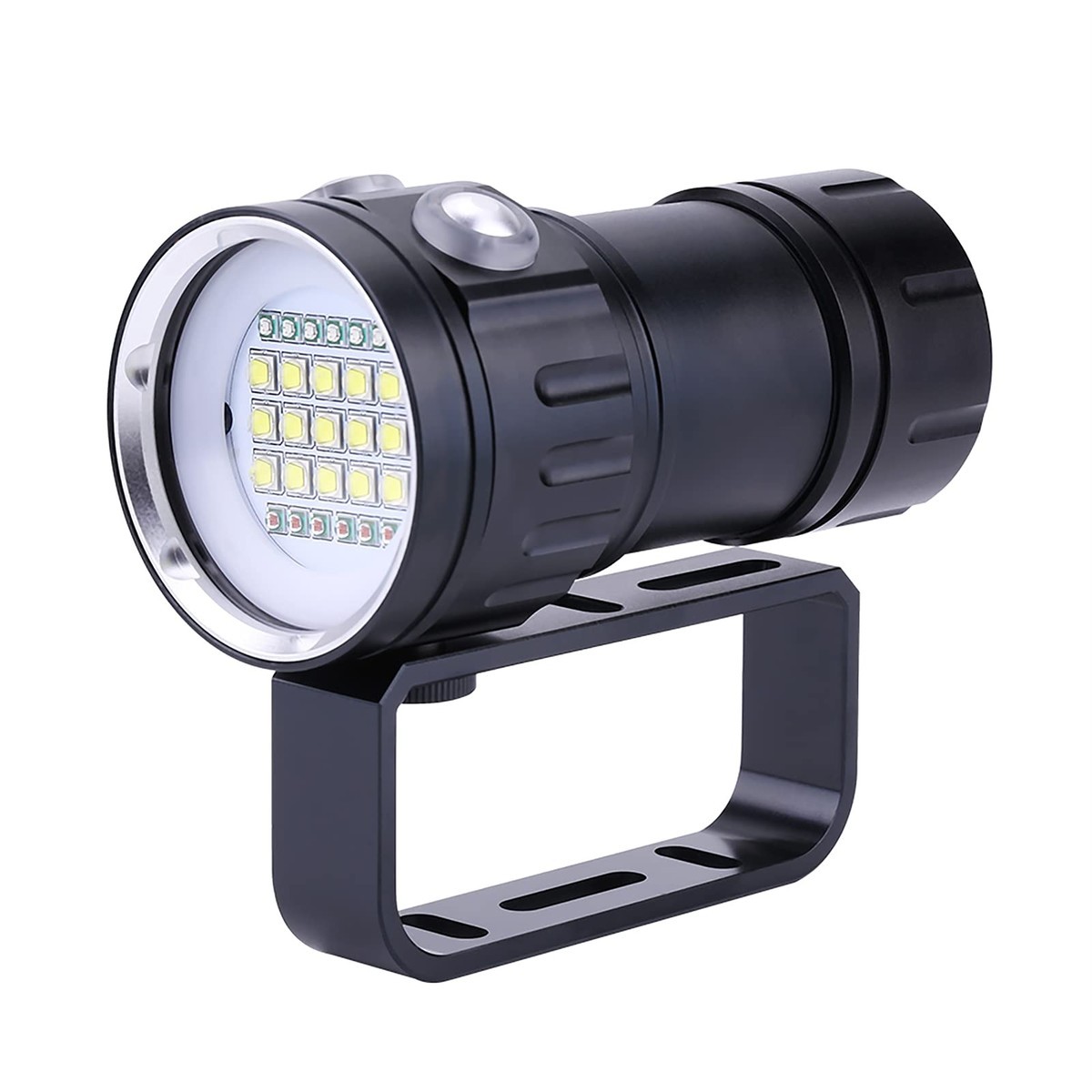 Camrusic Dive Light Diving Flashlight 18000 Lumen Ipx8 Waterproof Diving Torch