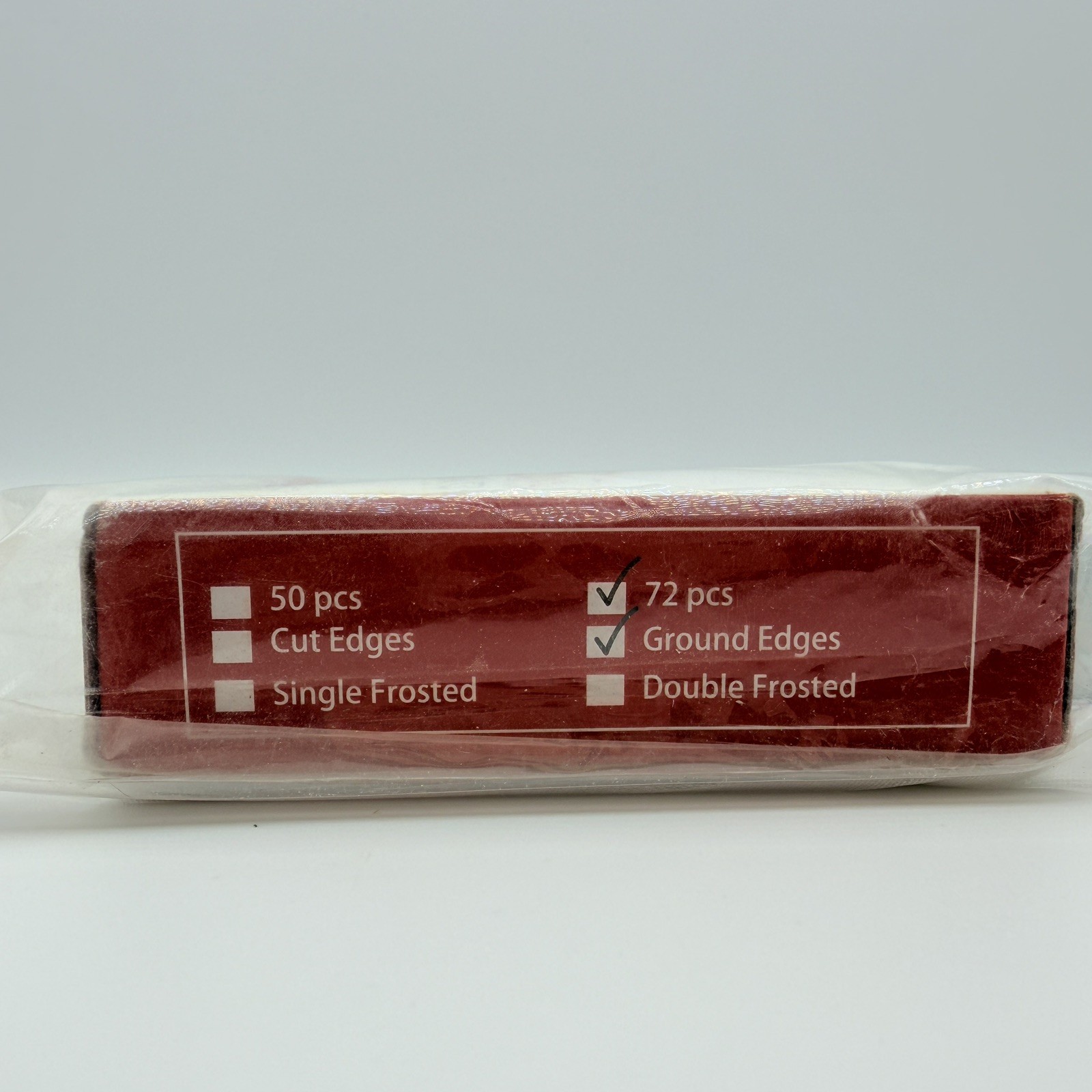 AmScope 172pc Microscope Slide Set: 72 Ground Edge Slides + 100 Cover Glass NEW