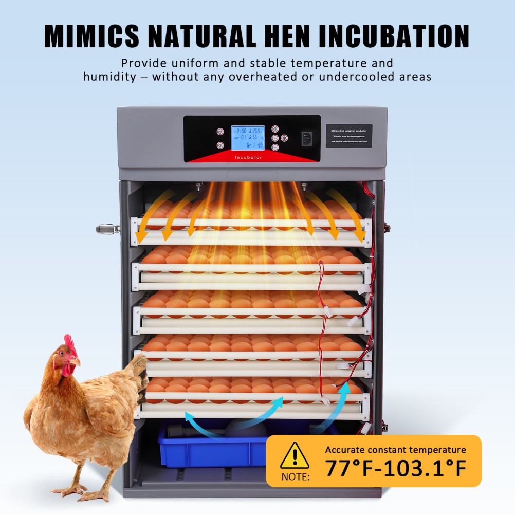 400 Egg Incubator Fully Automatic Turning Digital Brooder for Farm Home Use