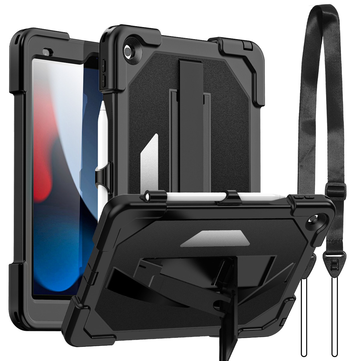 Rugged Case For iPad 9th/8th/7th Gen 10.2 inch Shockproof Heavy Duty Stand Cover