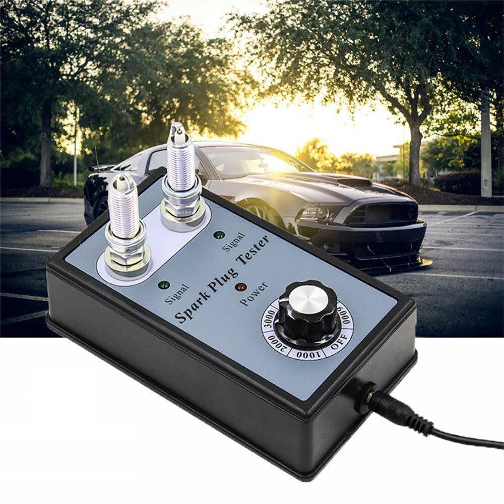 Car Spark Plug Tester Ignition Plug Analyzer Diagnostic Dual Hole Detector EOB