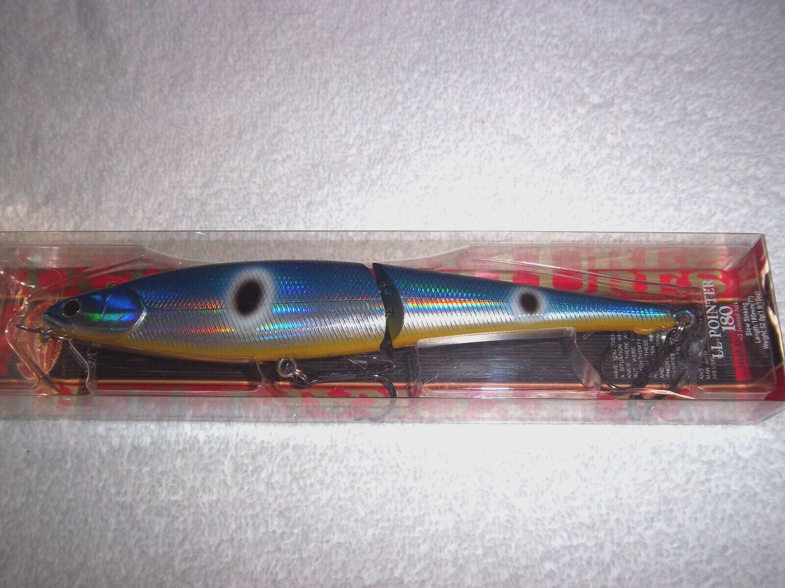 LUCKY CRAFT LL POINTER 180 / 9/10 OZ  7" LURE OSG-LL-PT-180- FLASH BLUE  HERRING