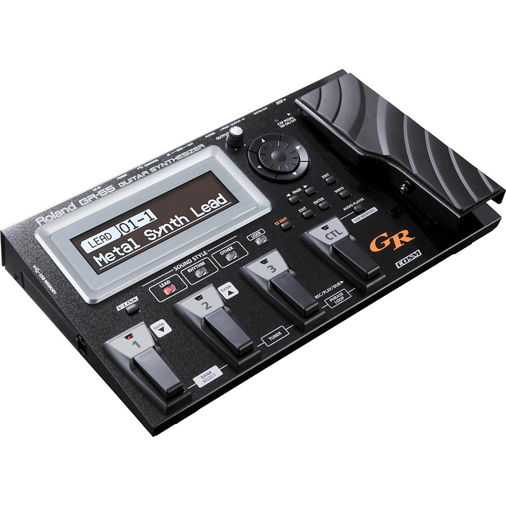 Roland GR55 Guitar Synthesizer Black With GK3 Divided Pickup LN