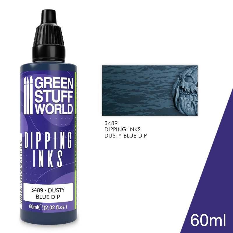Dipping ink 60 ml - DUSTY BLUE DIP instant speed paint speedpainting