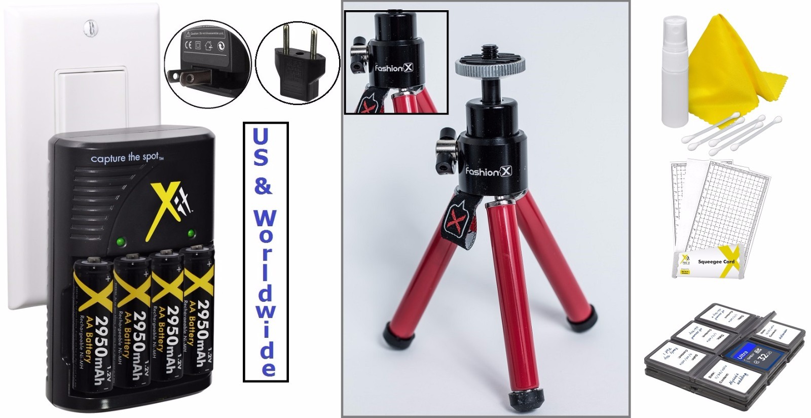 8-pc Super Saving Accessory Kit For Samsung WB100 WB110