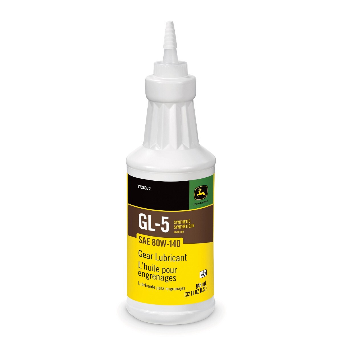 John Deere OEM Synthetic Gear Lubricant, 80W-140, API GL-5 32FL OZ - TY26372