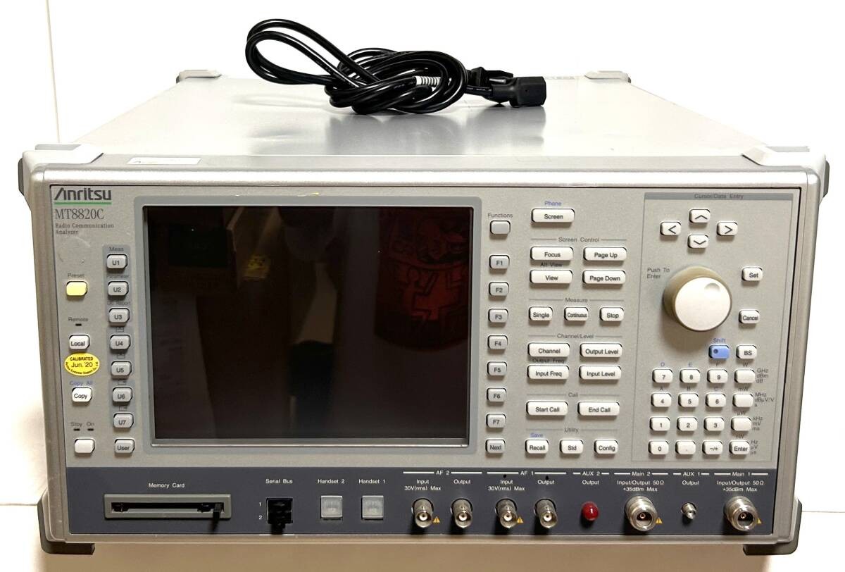 Anritsu MT8820C Radio Communication Analyzer Options And Low Minutes.