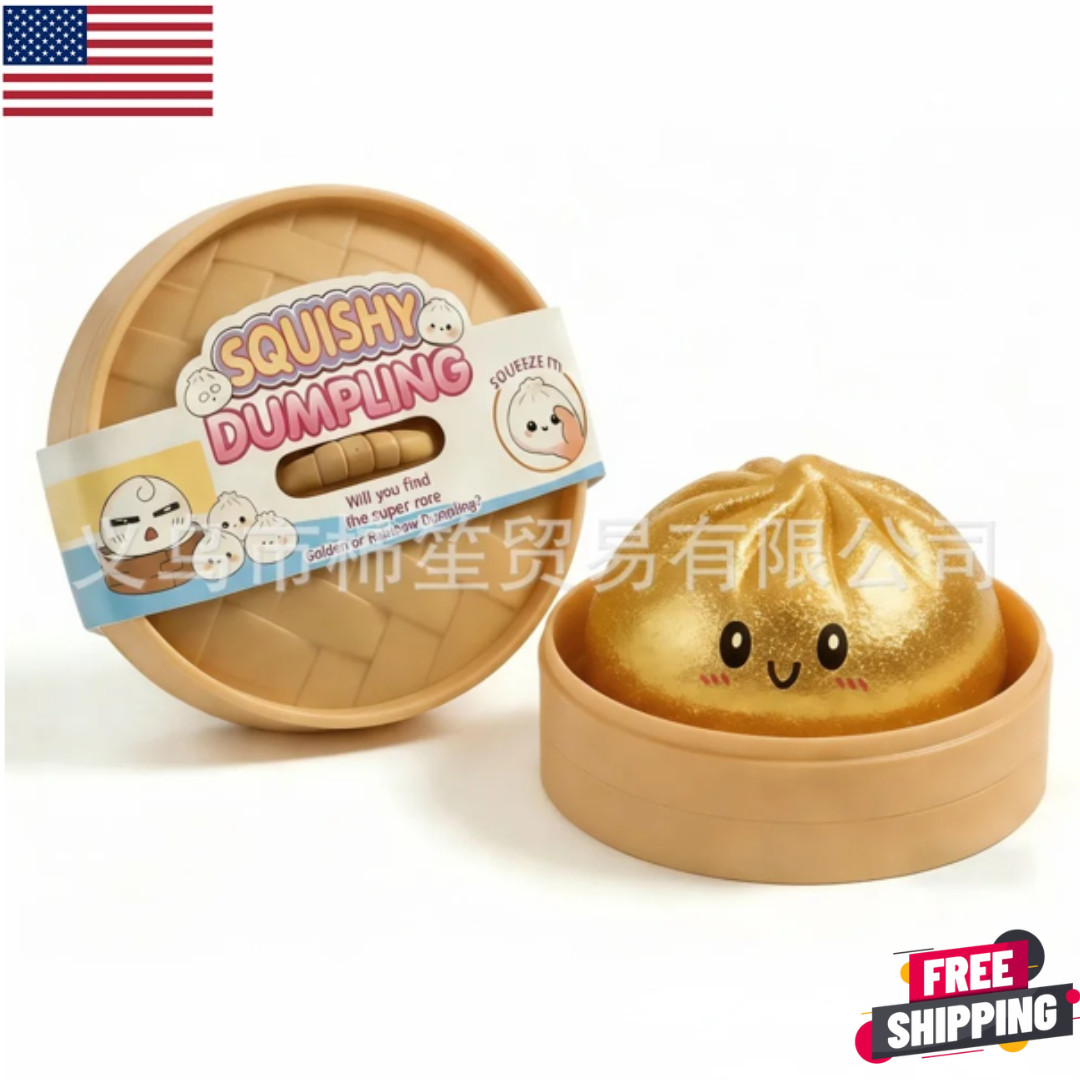 Five Below Mystery Squishy Bun Dumpling RARE GLITTER Limited Edition JQ