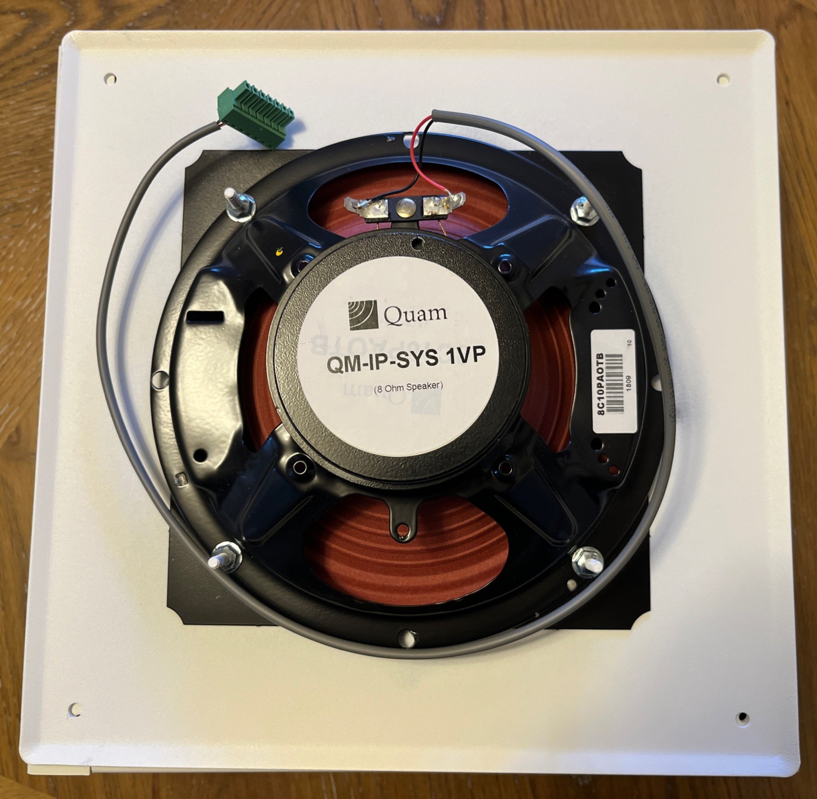 Quam QM-IP-SYS-1VP Square Wall Mount Loudspeaker w/ Digital Acoustics IP7-MSR