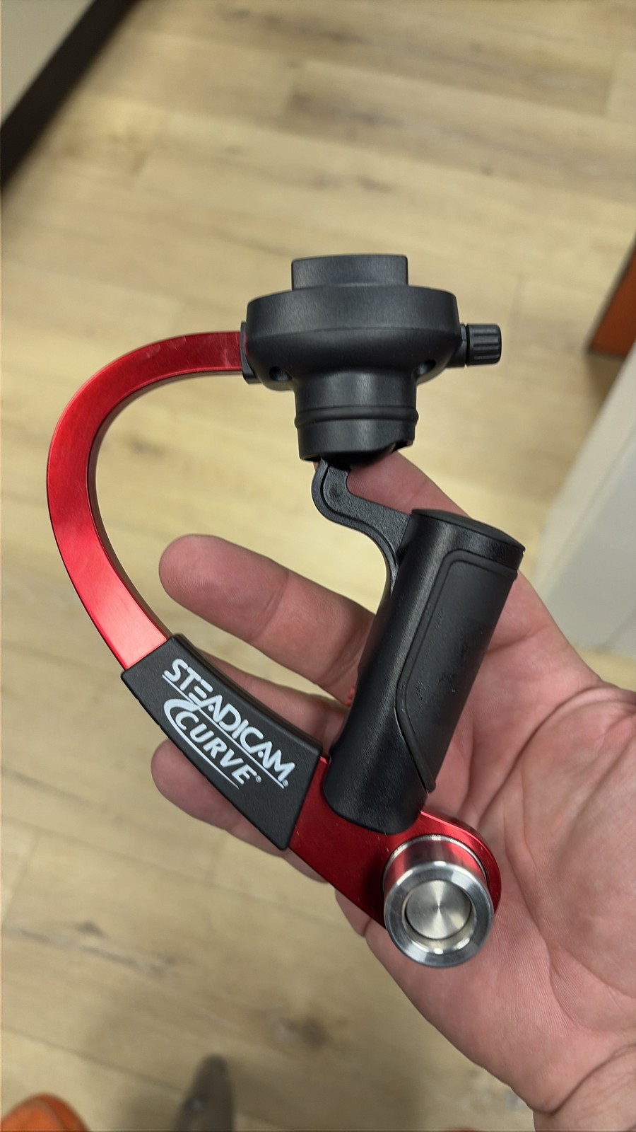 Steadicam Curve Compact Camera Gimbal Stabilizer Red for GoPro Action Cam
