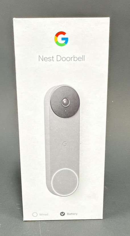 Google Nest Doorbell Battery 2nd Gen Wireless Video Doorbell Ash