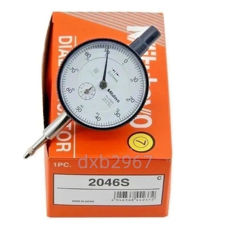 1PC Brand New Dial Indicator 2046S Compatible With Mitutoyo 0-10mm X 0.01mm Grad