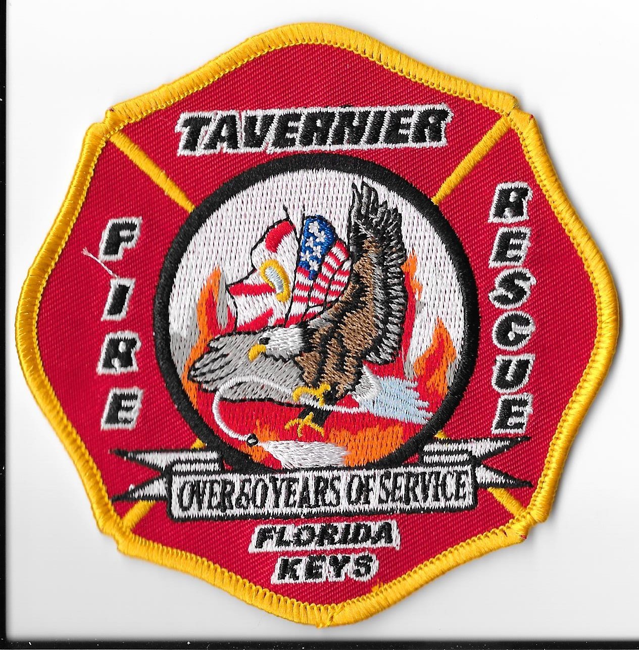Tavernier Volunteer Fire Department, Florida Shoulder Patch V1