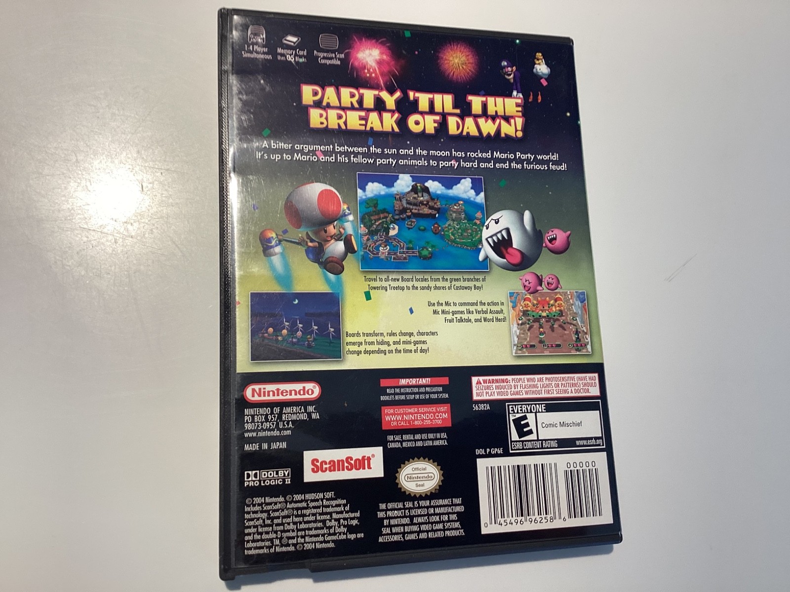 Mario party 6 GameCube game case only