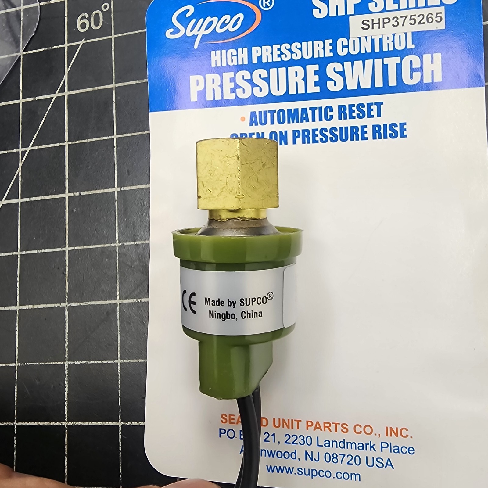 Supco SHP375265 Pressure Switch Range 375-265 Psig [B5S2]