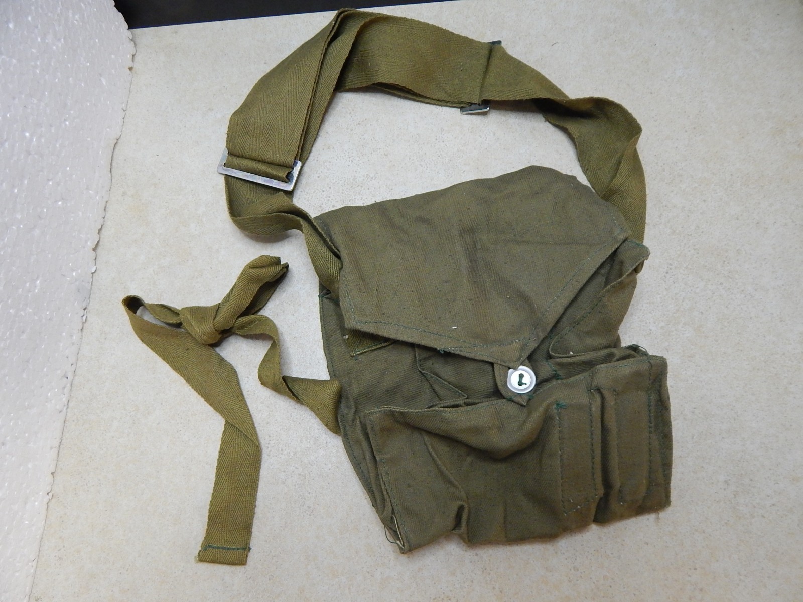 Vintage USSR Military Canvas Shoulder Bag Soviet Army 1960s Original