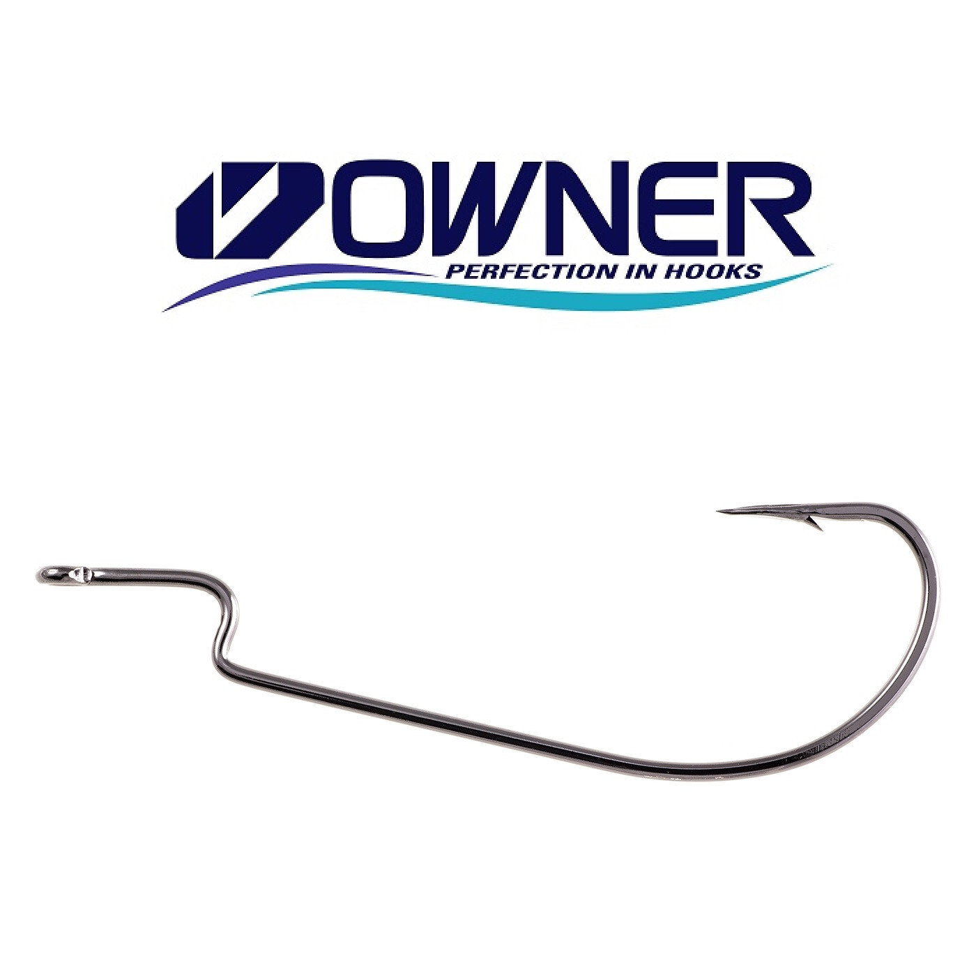 2x OWNER 7/0 Offset Oversize Worm Hooks #5110-171 NEW 5 Hooks Per Pack      H1