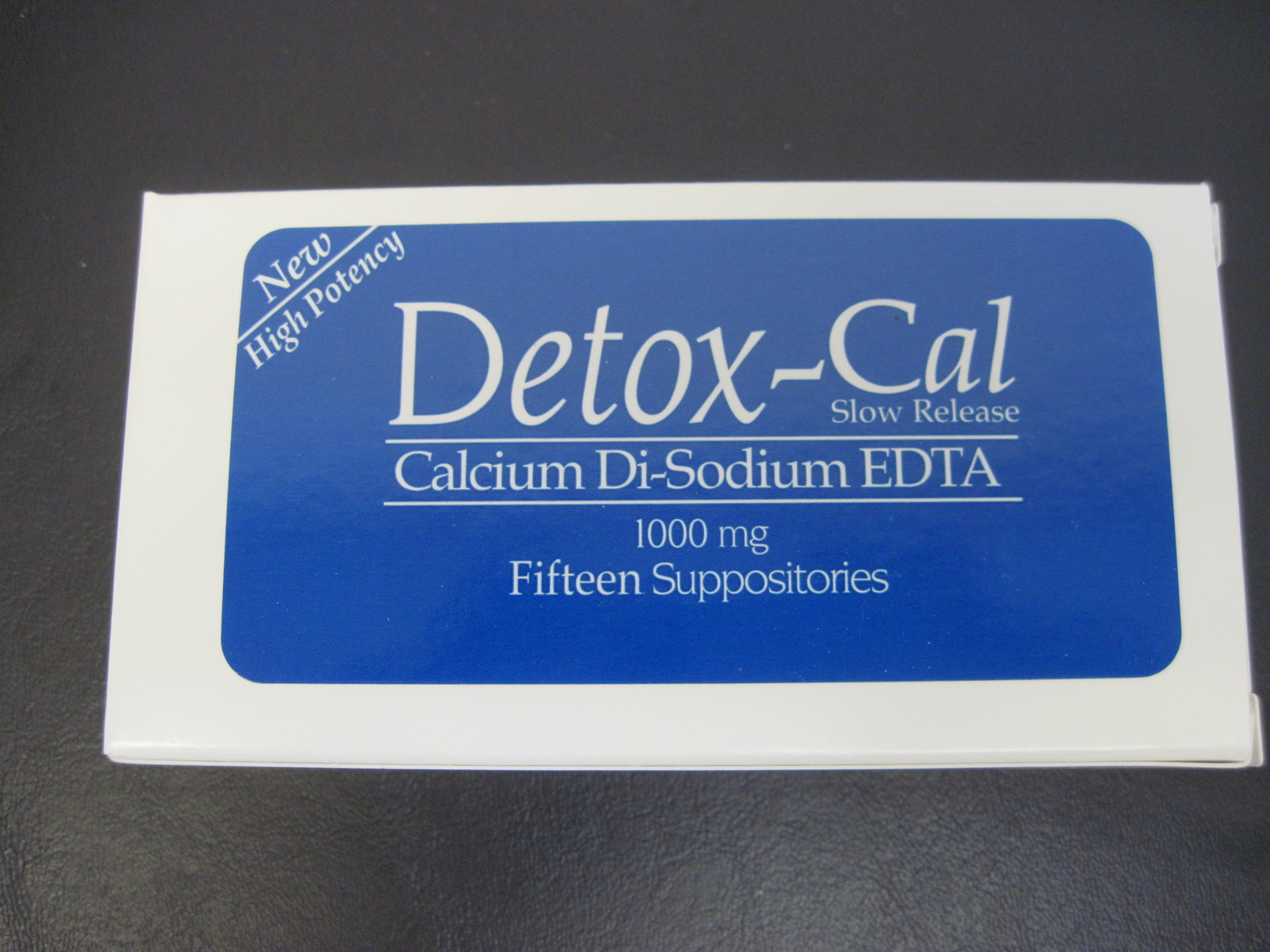 EDTA--Detox-Cal 1000 MG Suppositories, 15 suppositories per Box, Free Delivery