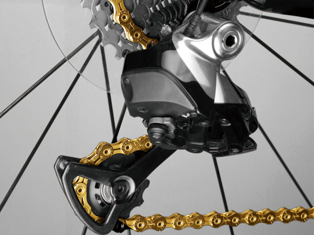 KMC 11 Speed X11SL Ti-N Gold 118 Links MTB Bicycle Road Bike Chains Quick-Link