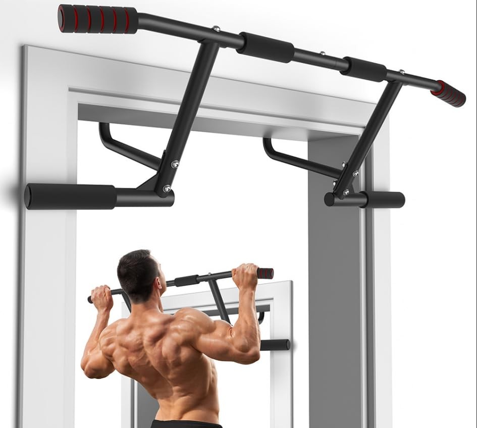 Pull Up Bar for Doorway, 440 lbs Heavy Duty Upper Body Fitness Workout Bar fo...