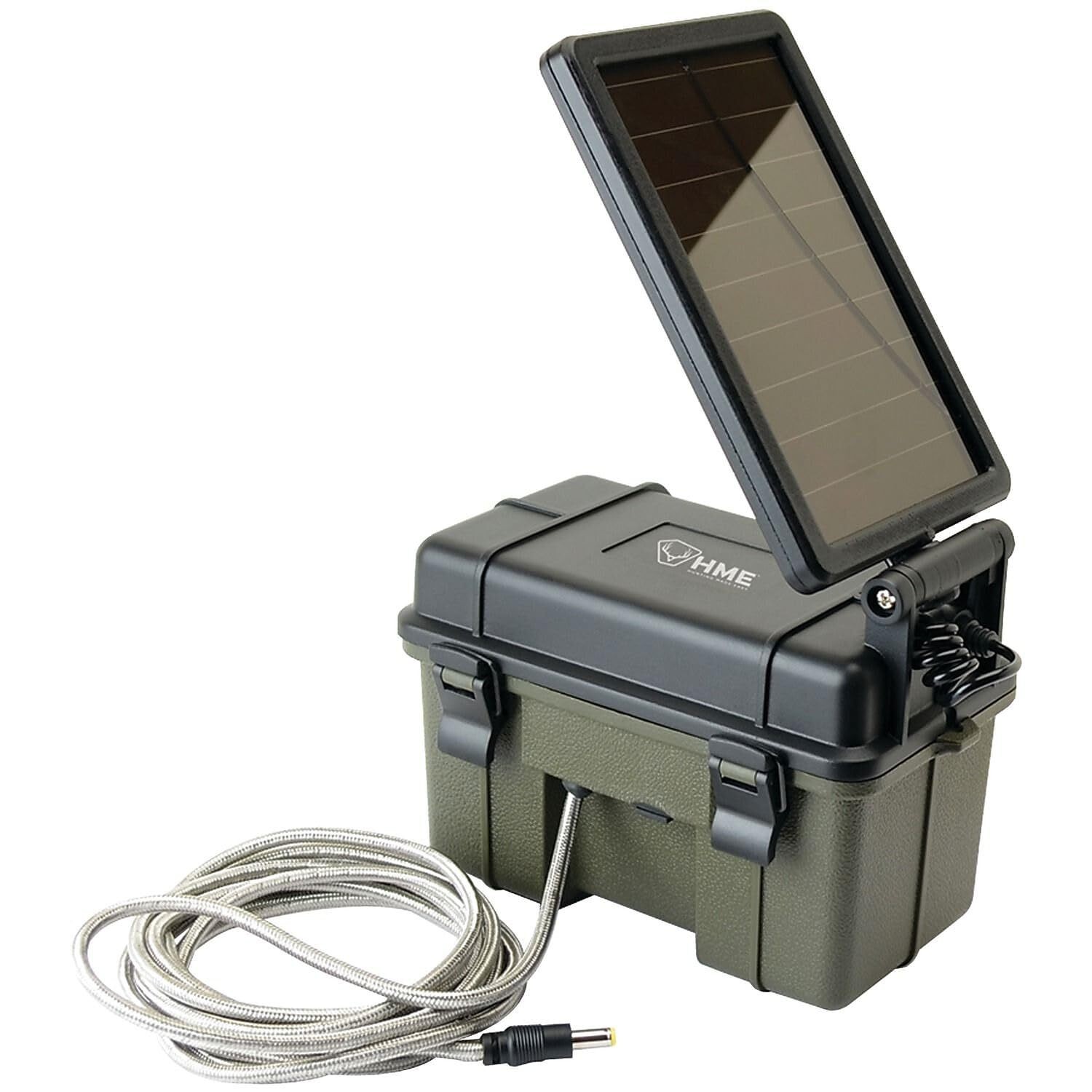 Trail Camera 12V/Solar Auxiliary Power Pack Durable Weather-Resistant Housing