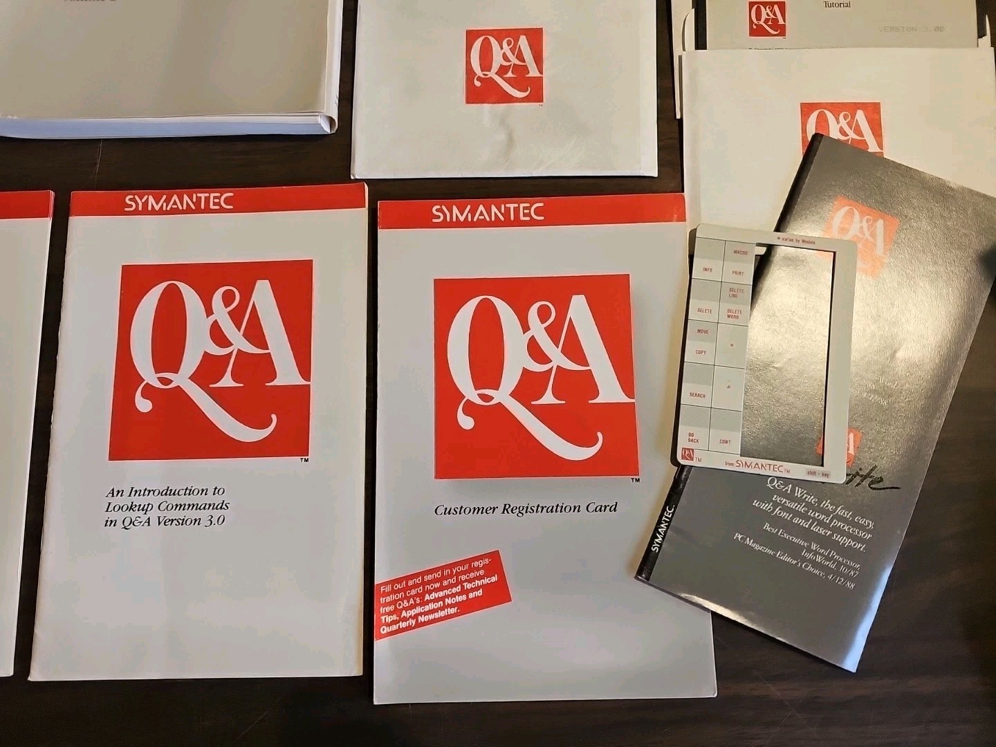 Vintage software set for Symantec Q&A Version 3.0 Manuals + Disks