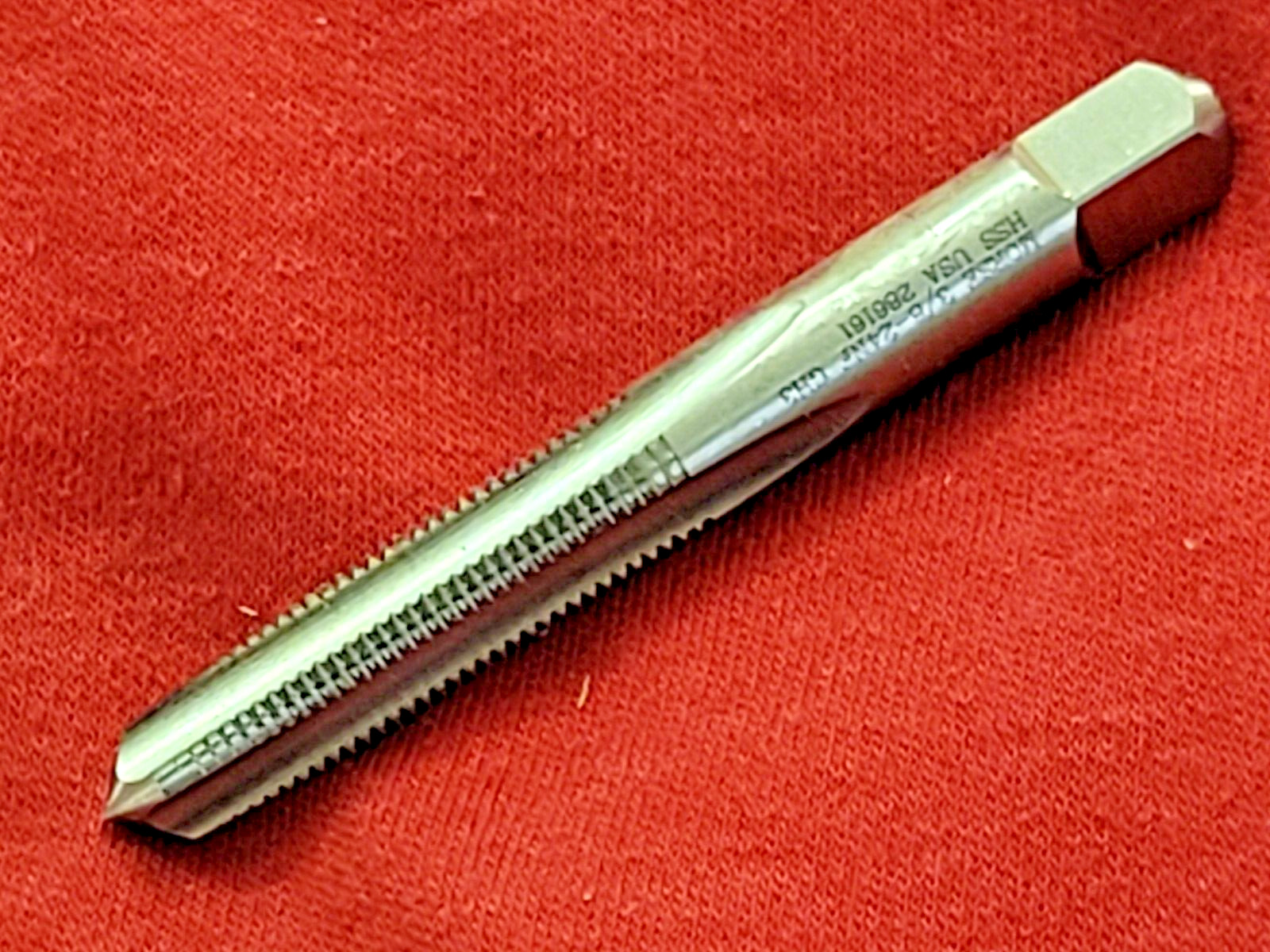3/8-24 Taper Hand Tap Morse MT3732308 HSS RH NF GH3 USA 4 Flute
