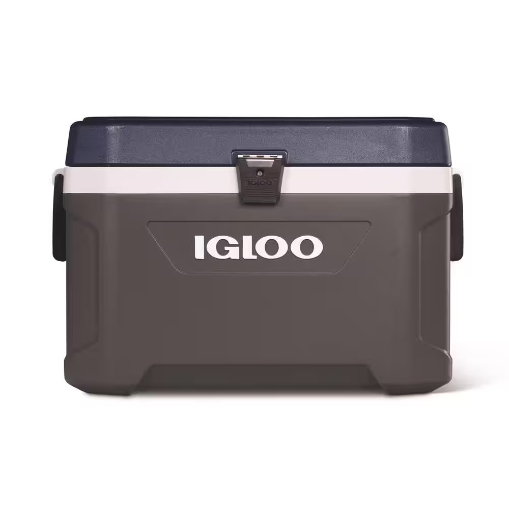 Maxcold Blue/Gray 54 Qt Ice Chest Cooler