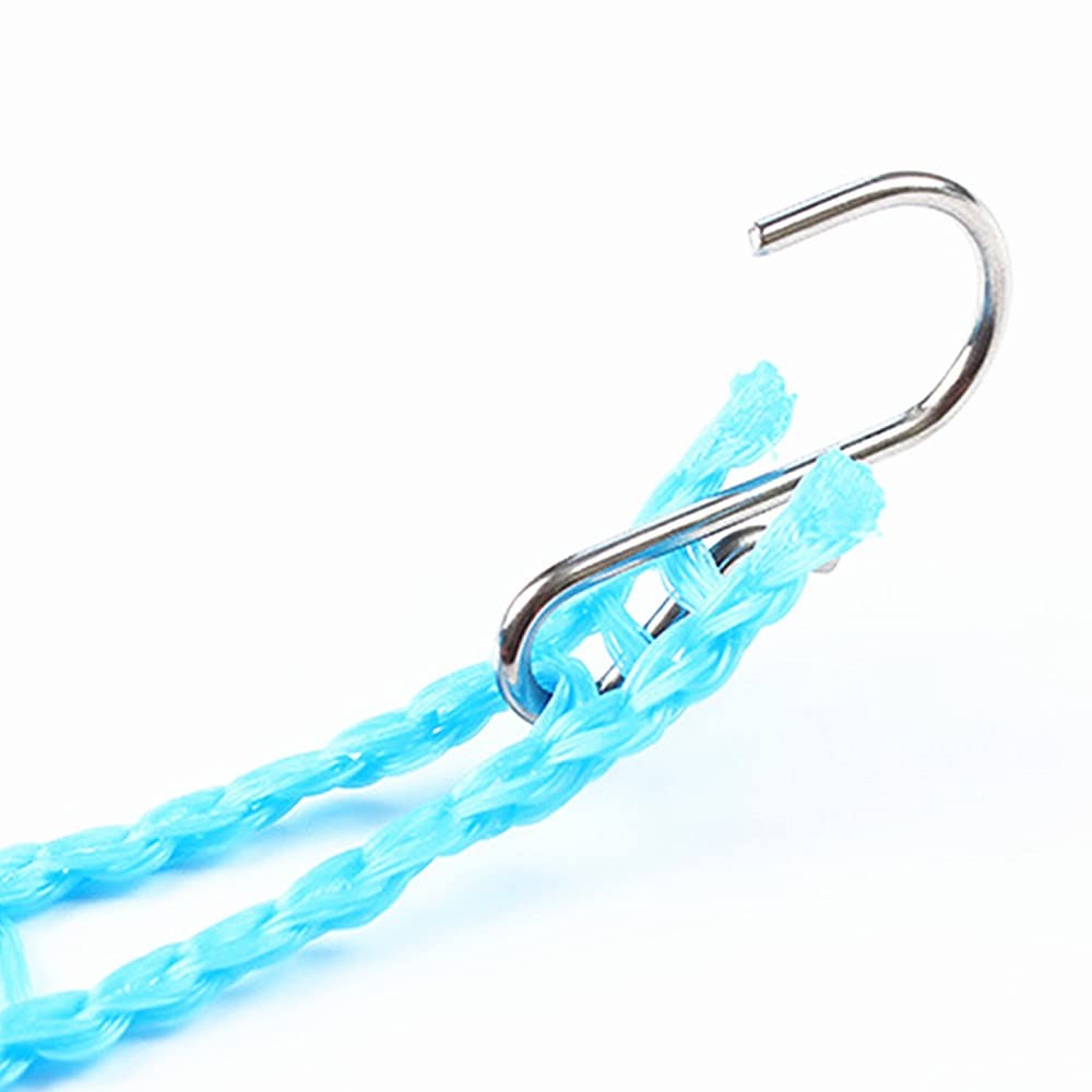 3 Pack Windproof Clothesline Adjustable Clothes Drying Rope Laundry Line