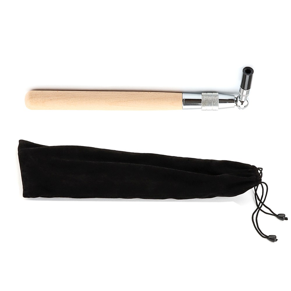 Professional L-shape Piano Tuning Wrench Tuner Hammer Wood Handle Storage Bag