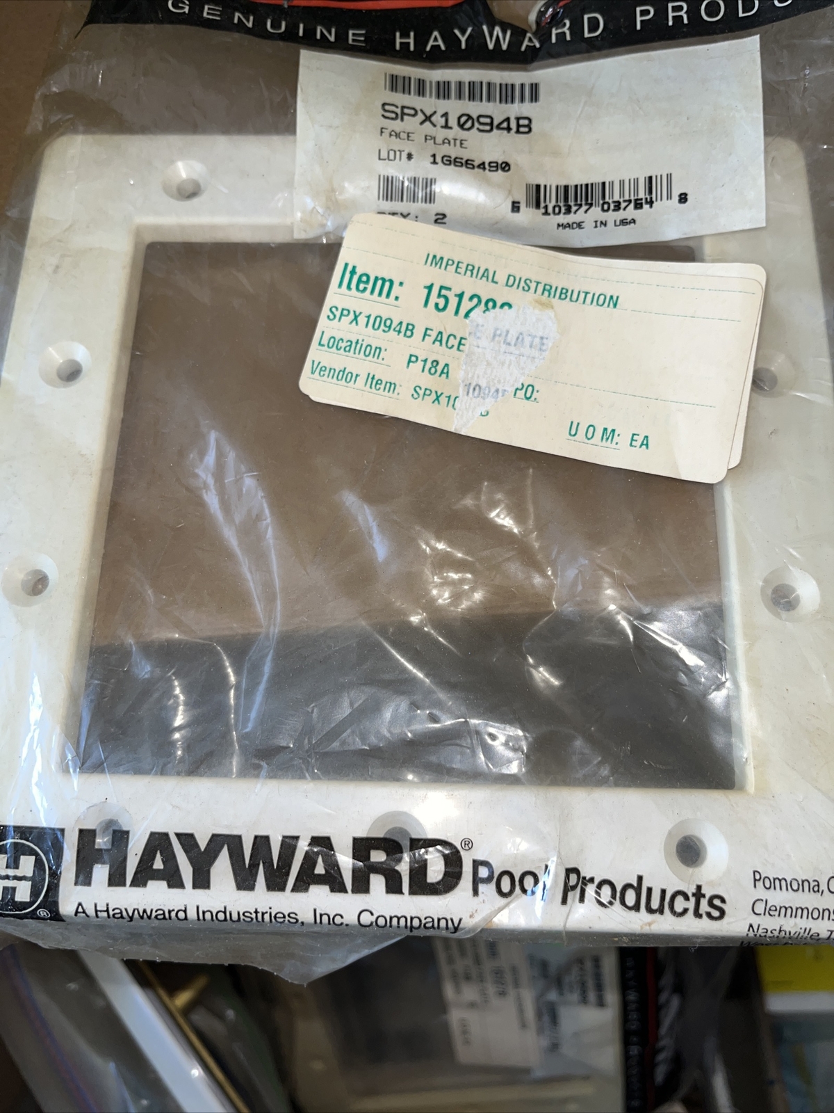 SPX1094B Hayward Skimmer Face Plate