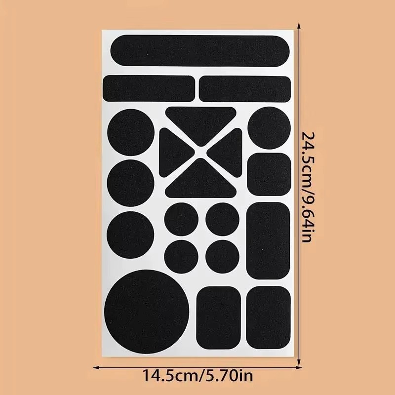 Instant Self-Adhesive Fabric Repair Patch Black Iron-On for Down Jacket Coat