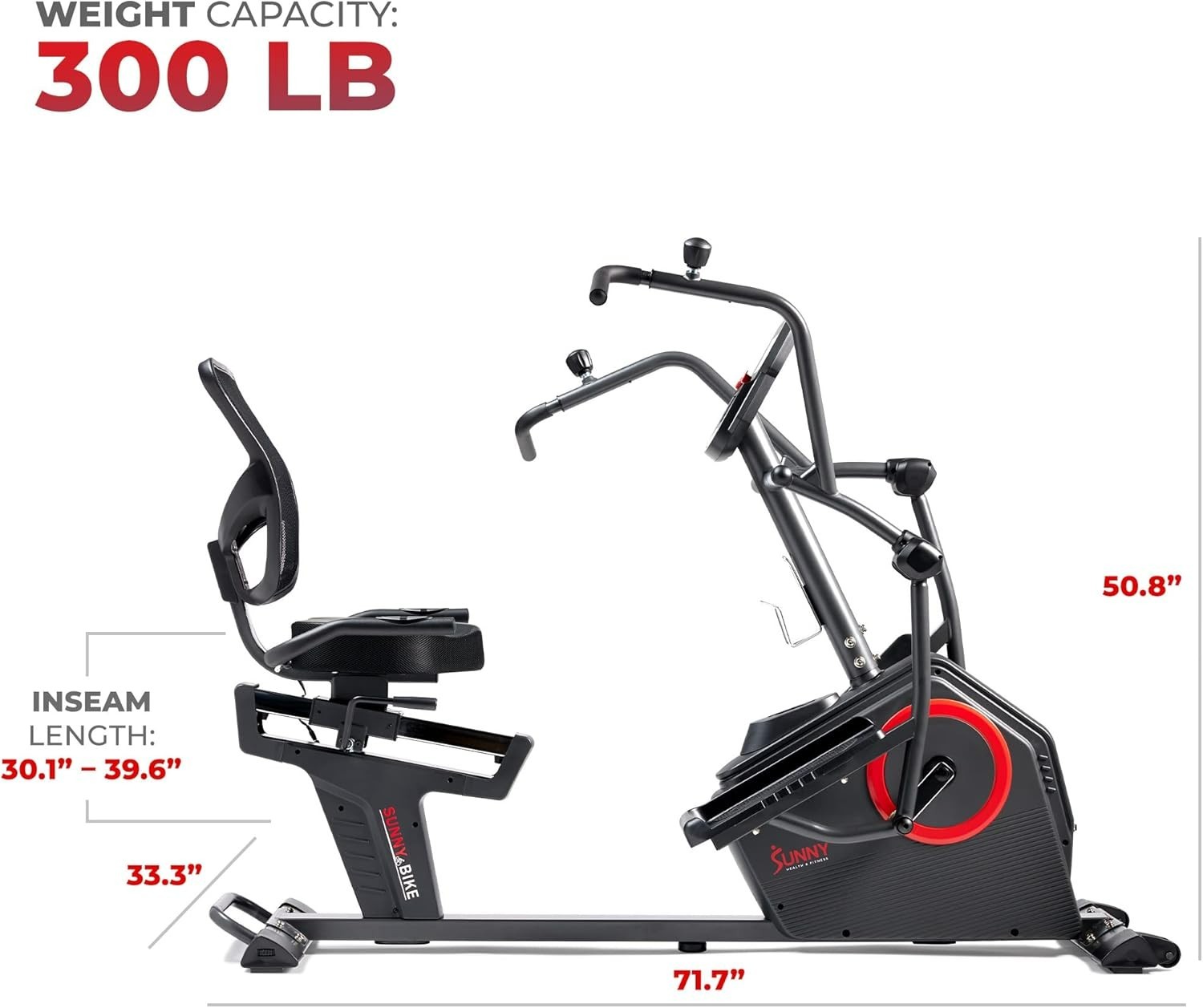 Recumbent Exercise Bike Cross Trainer Machine For Seniors Full Body Workout