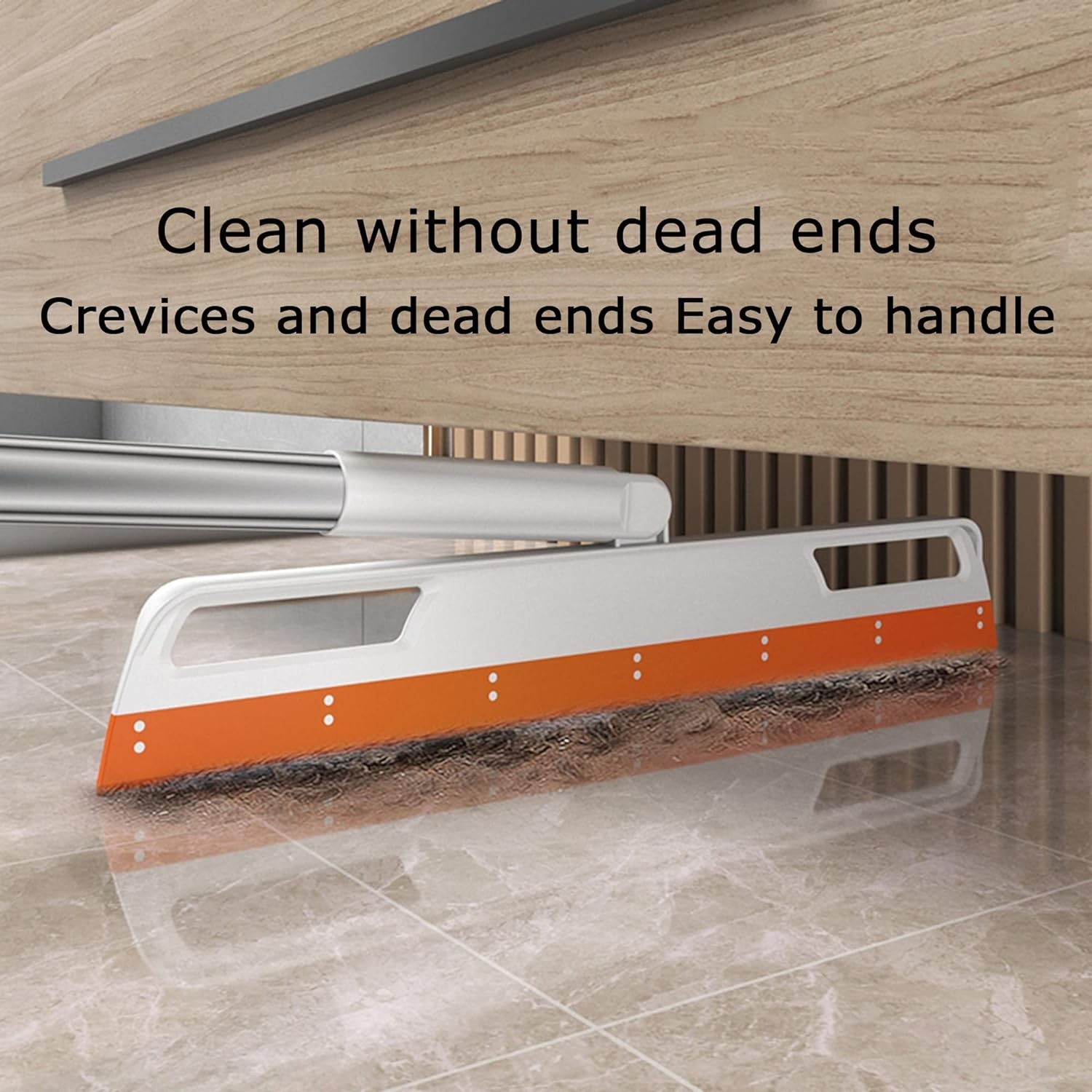 Multifunction Magic Broom, Silicone Floor Squeegee, Air Rubber Orange