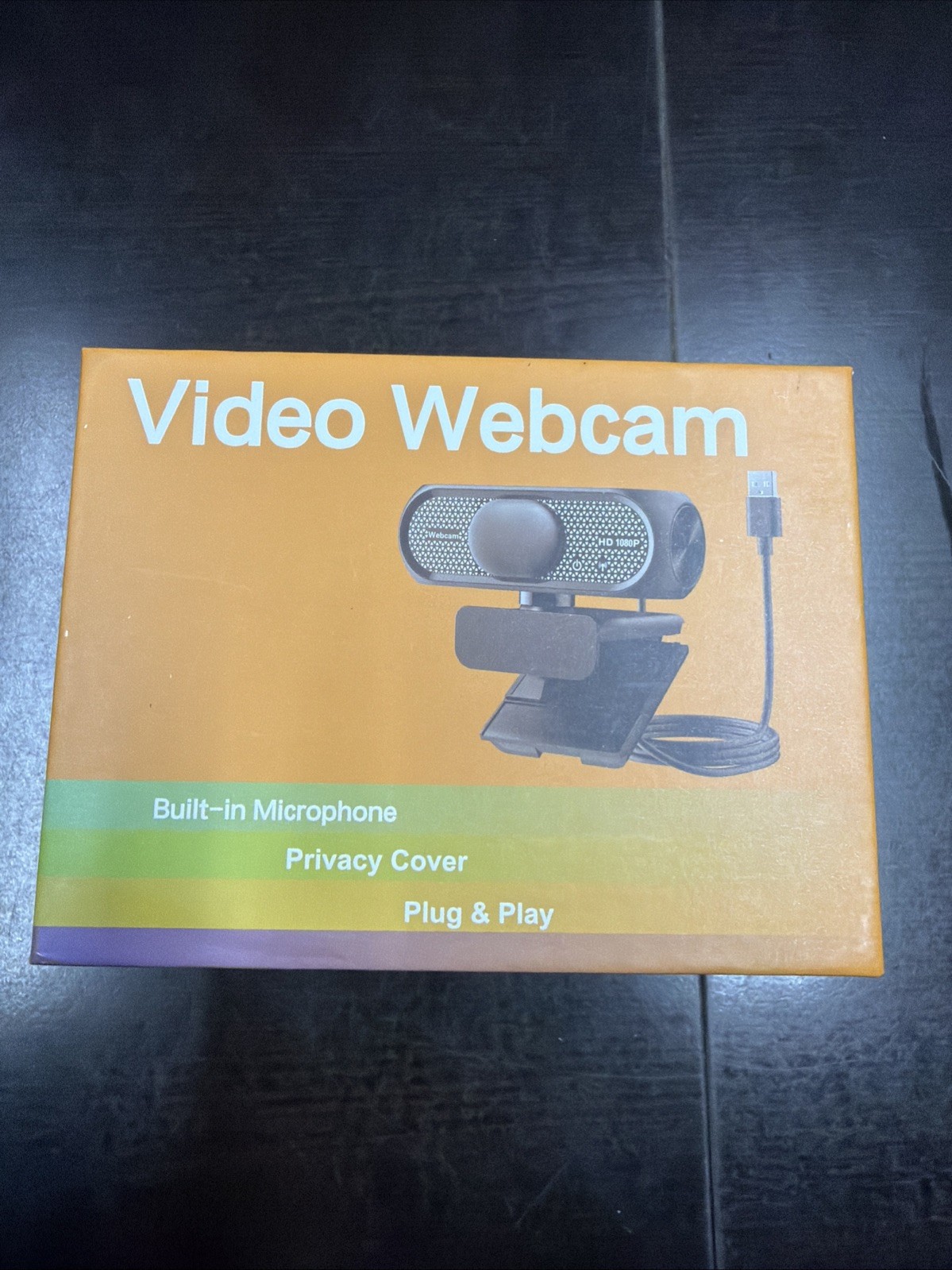 Shcngqio TWC29 1080p USB Webcam Built-in Microphone Privacy Cover Black