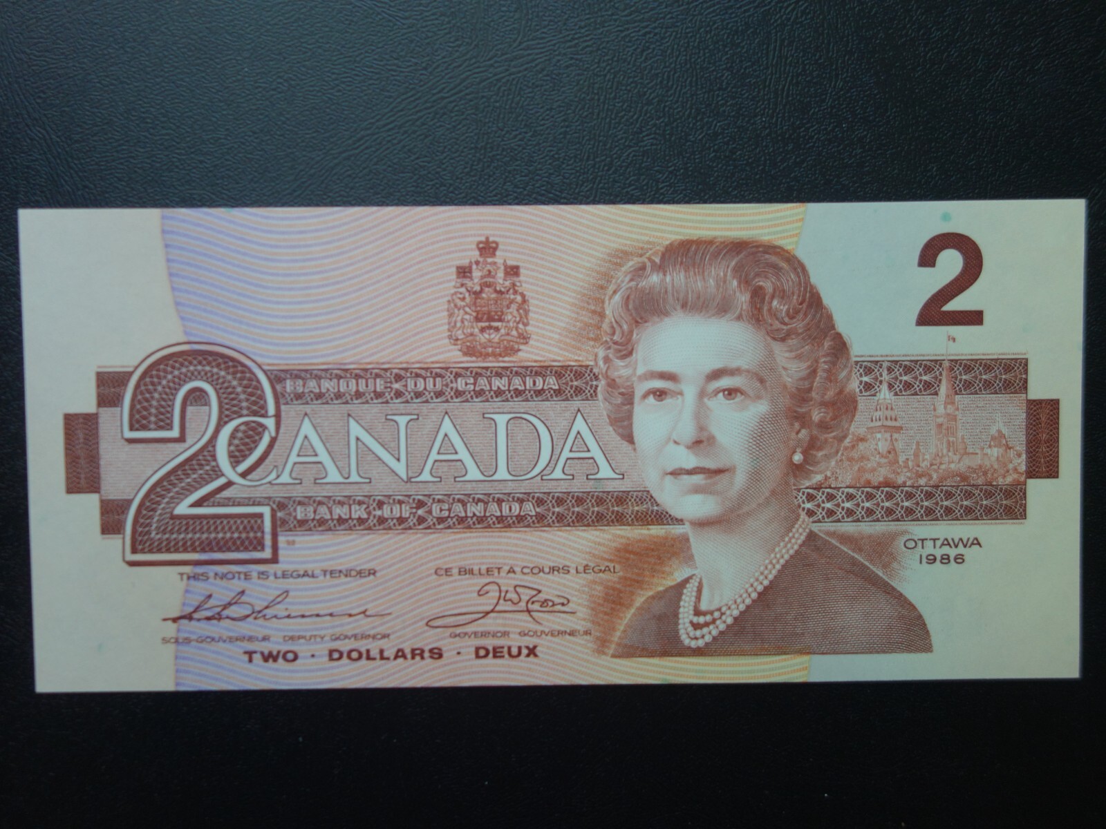 CANADA 2 DOLLARS 1986 UNC BANKNOTE P-94b Thiessen/ Crow CBD 0004647 Uncirculated