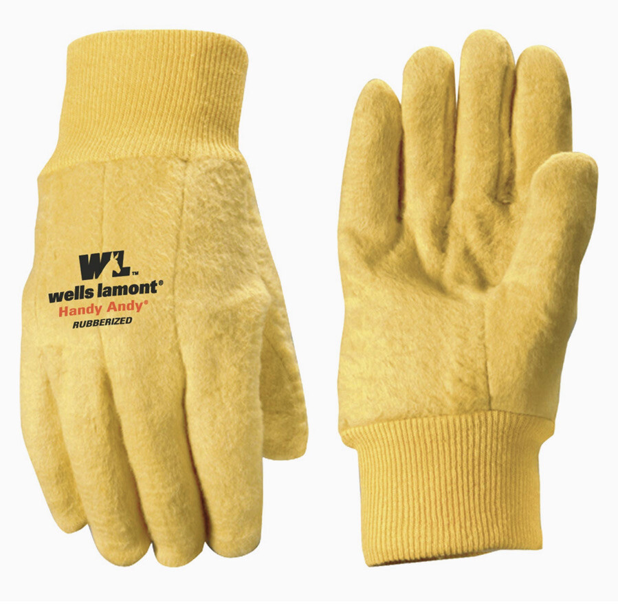 Wells Lamont 635XX Size 2XL Handy Andy Rubberized Gloves-NEW-SHIPS N 24 HOURS