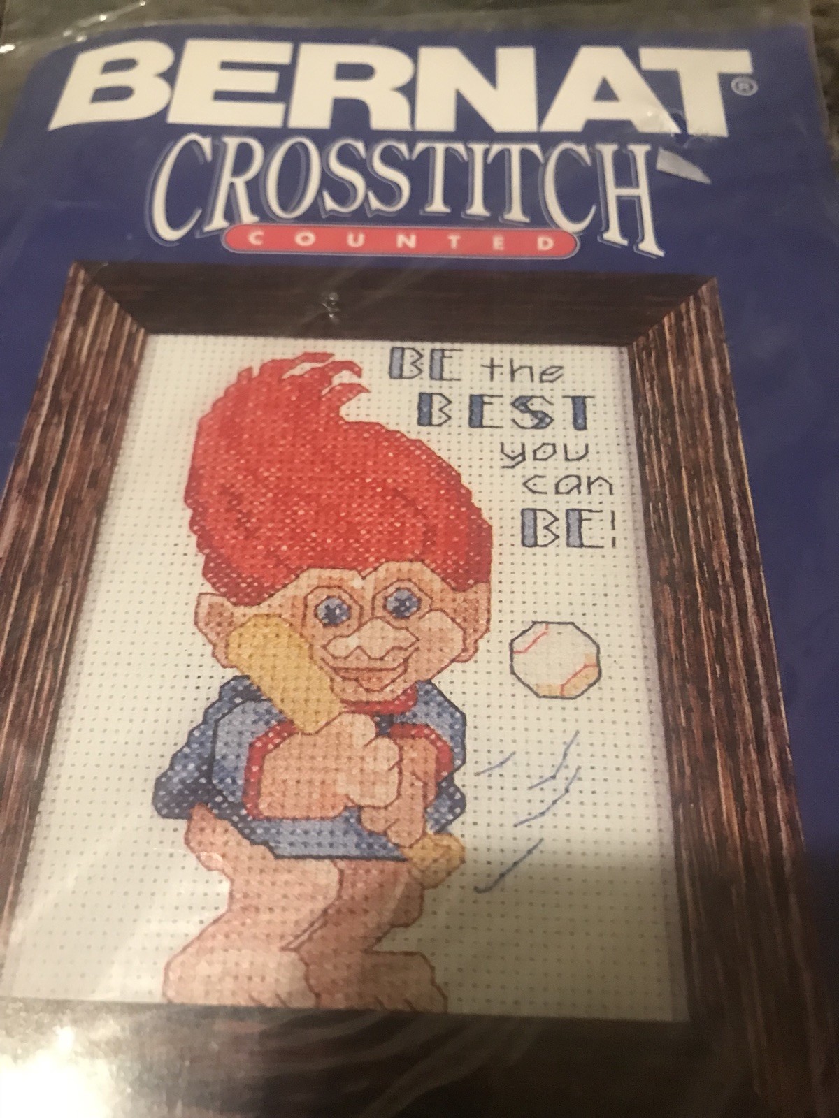 Troll Doll Bernat Crosstitch Kit