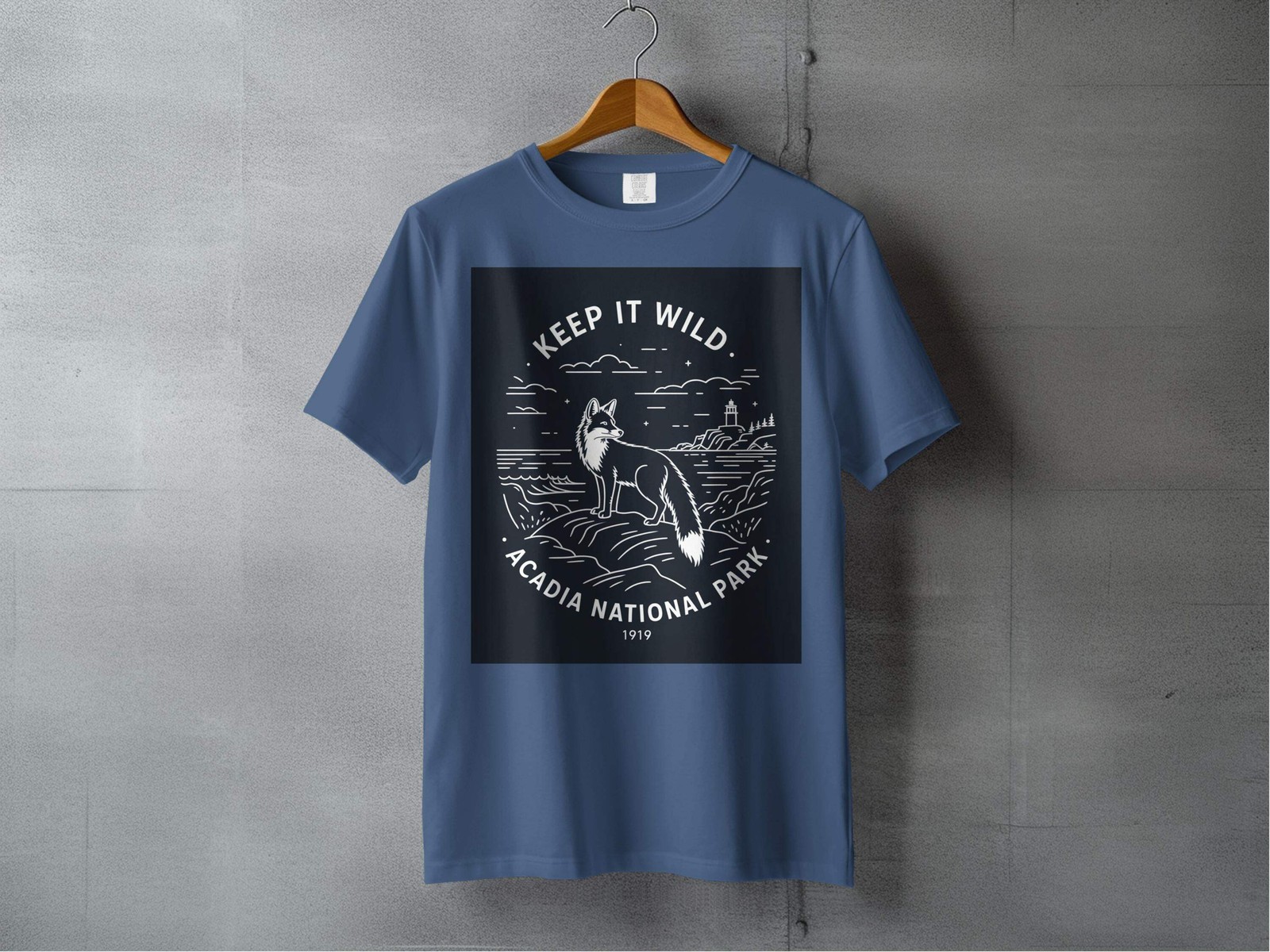 "Keep It Wild" Acadia National Park Fox Shirt