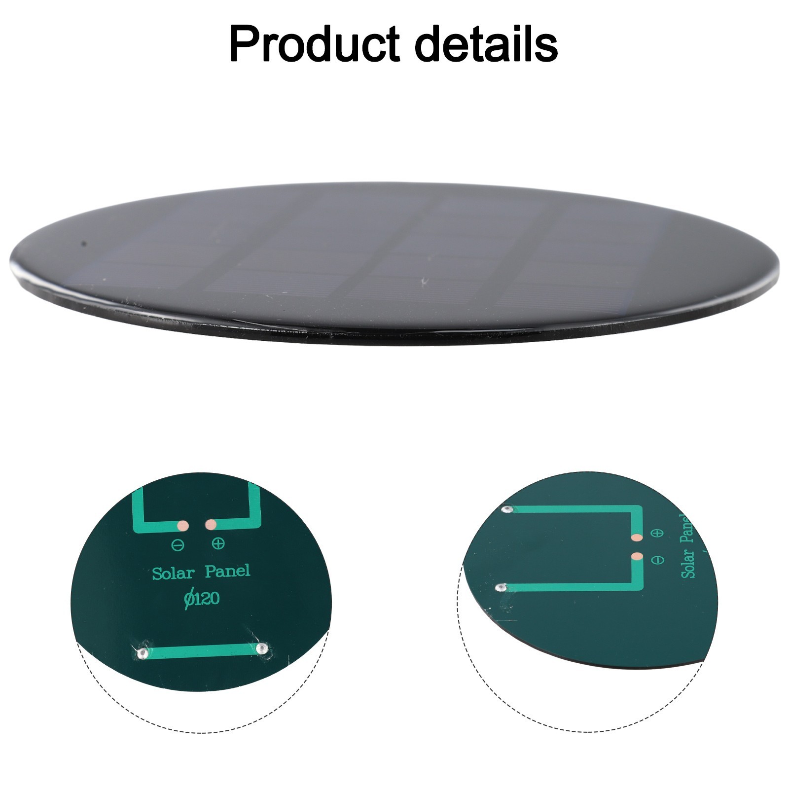 Innovative Polycrystalline Silicon Solar Panel 120 mm Lightweight Model