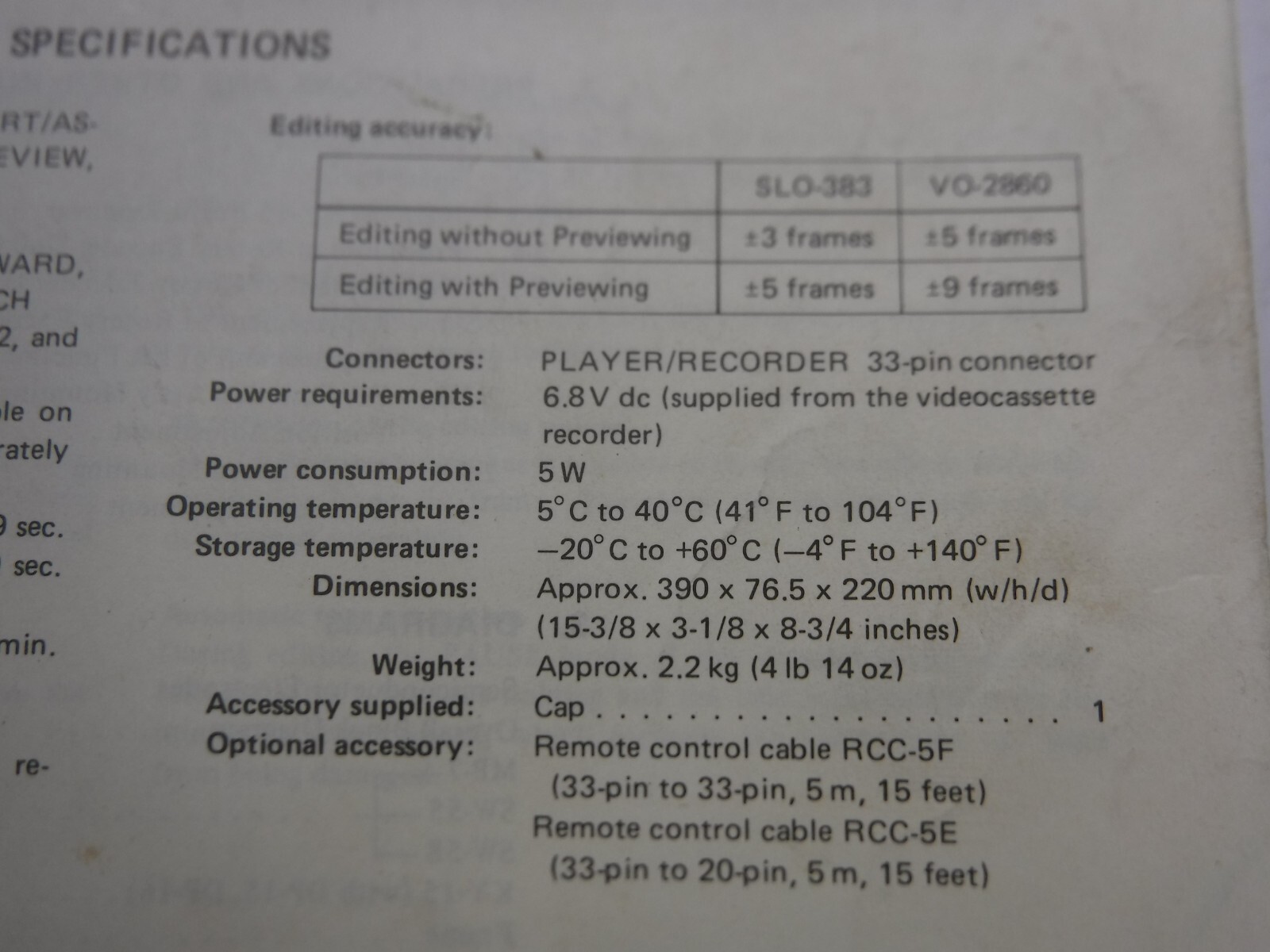 Sony RM-440 Revised-2 Automatic Editing Control Unit Service Manual 9-996-601-03